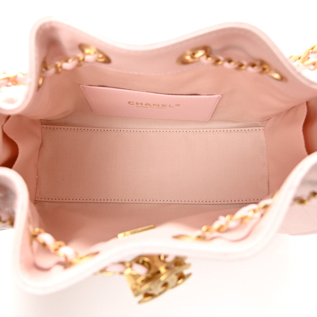 Chanel Caviar Quilted Mini Chanel 25 Handbag Light Pink