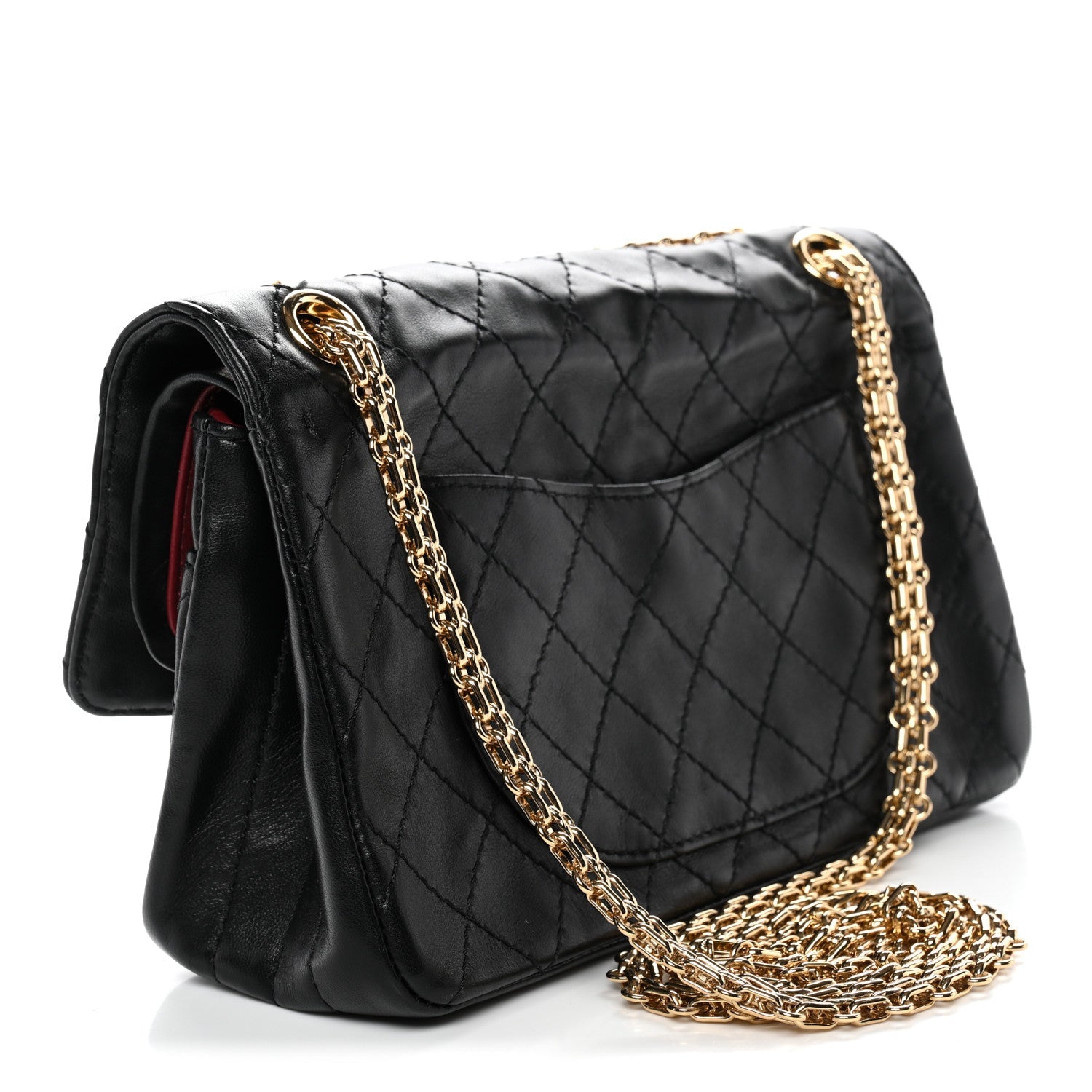 Chanel Lambskin Quilted Crush 2.55 Reissue 225 Flap Black