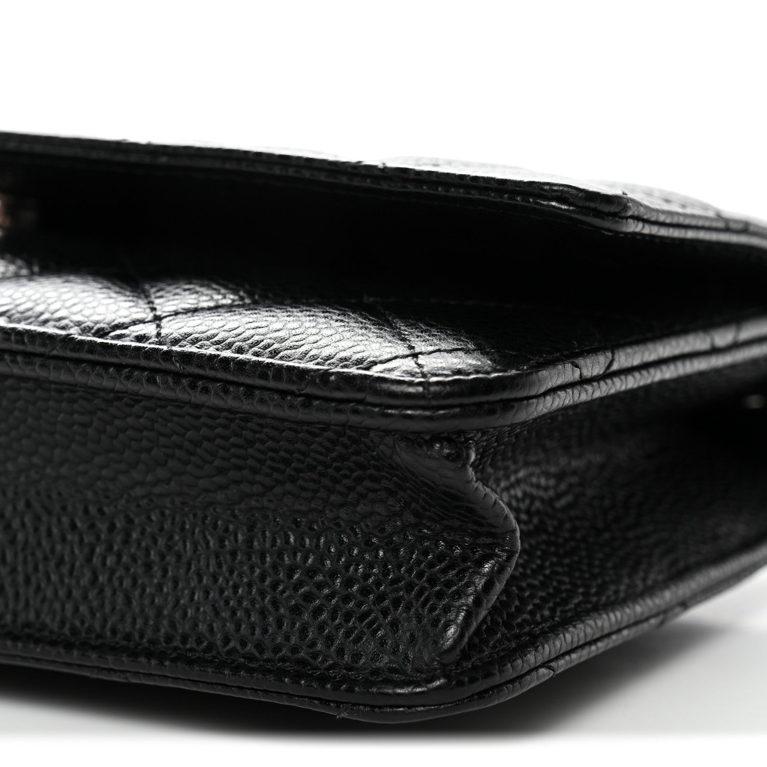 Chanel Caviar Quilted Wallet On Chain WOC Black