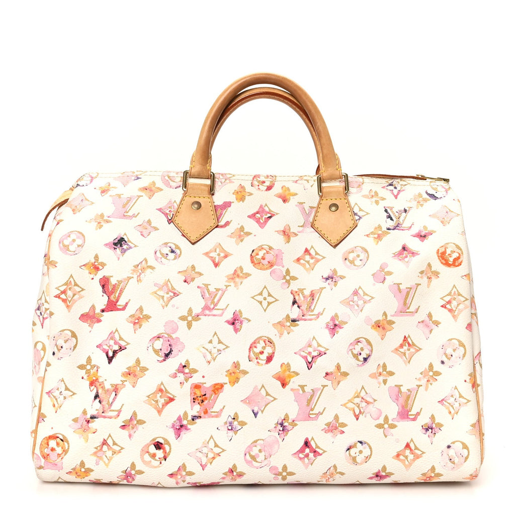 Louis Vuitton Watercolor Aquarelle Speedy 35 White