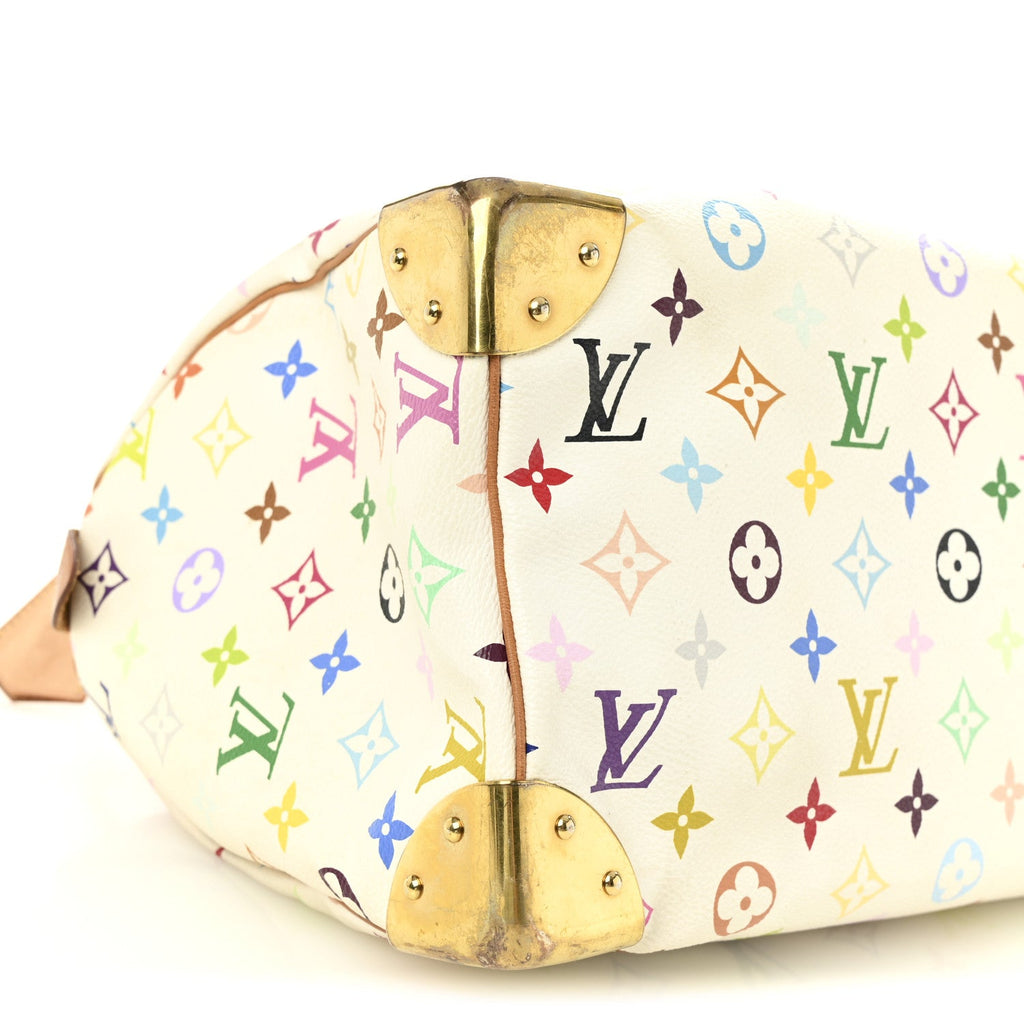 Louis Vuitton Monogram Multicolor Speedy 30 White