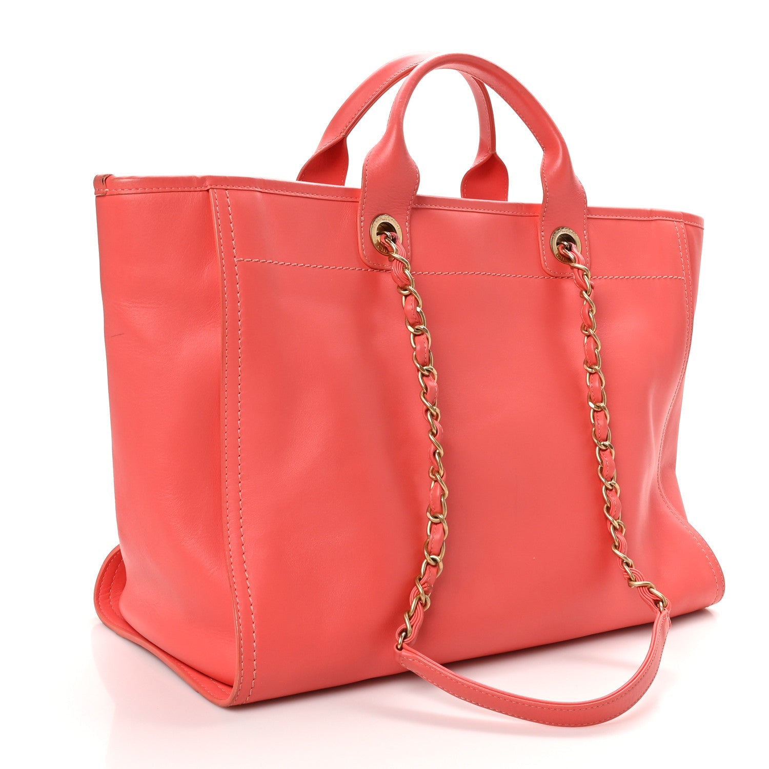 Chanel Calfskin Medium Deauville Tote Pink