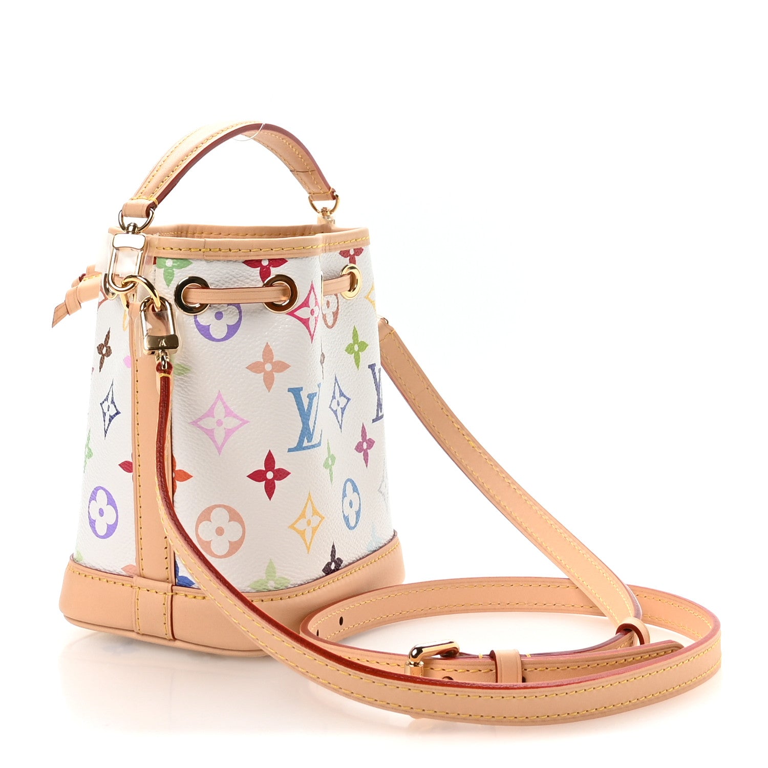 Louis Vuitton LV x TM Monogram Multicolor Nano Noe NV White