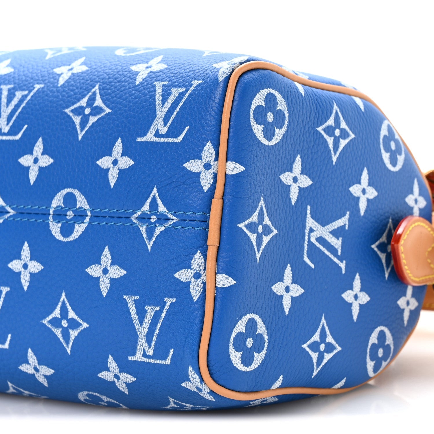 Louis Vuitton Calfskin Monogram Speedy P9 Bandouliere 20 Blue