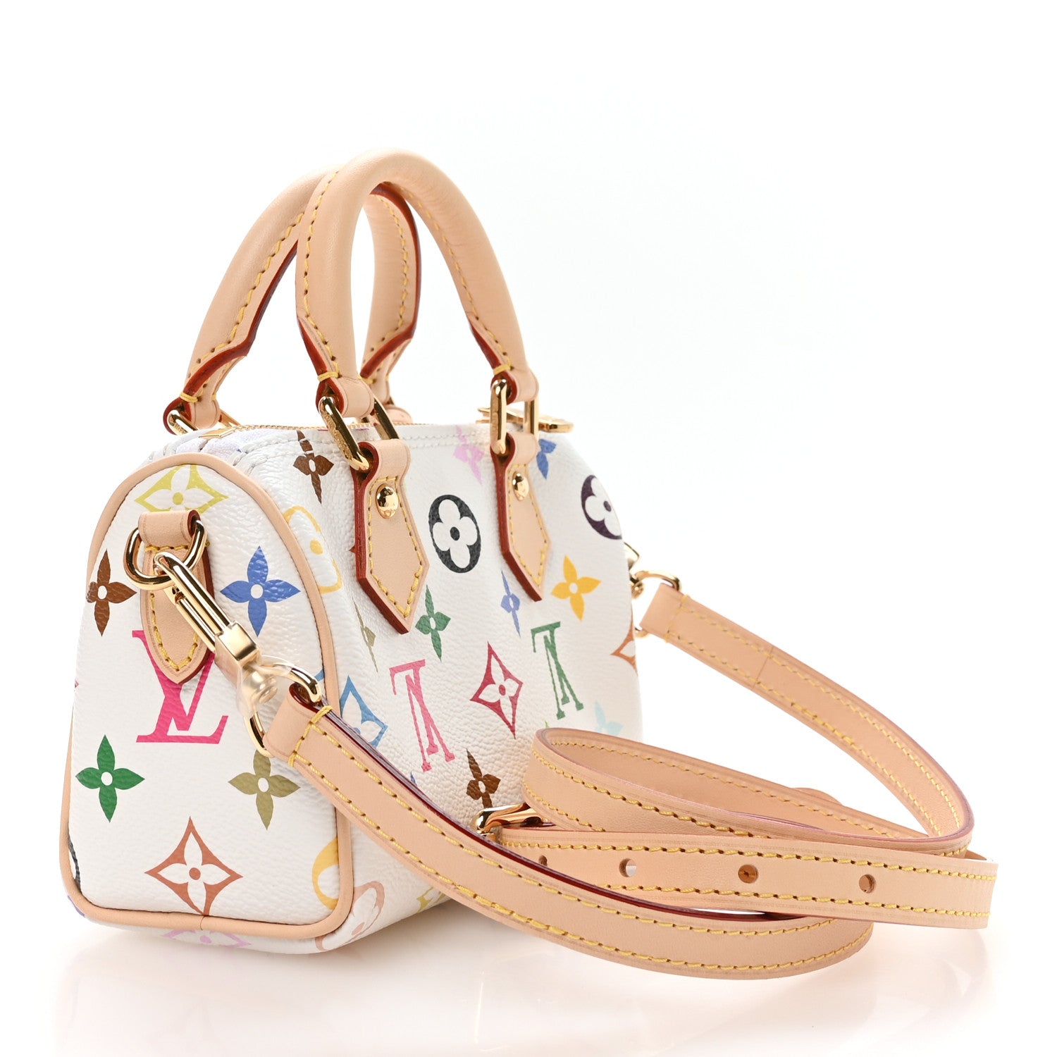 Louis Vuitton LV X TM Monogram Multicolor Nano Speedy White