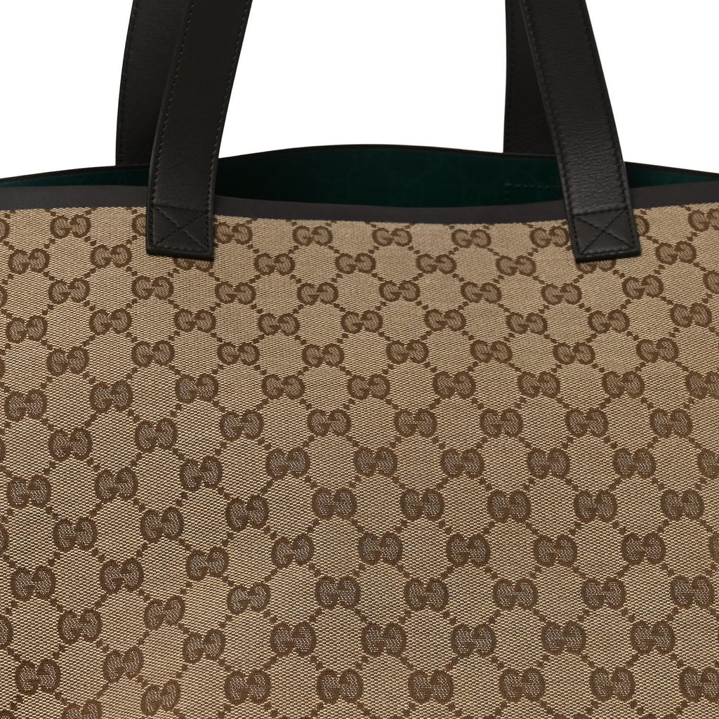 Gucci Monogram Medium Totissima Shopping Tote Beige Ebony
