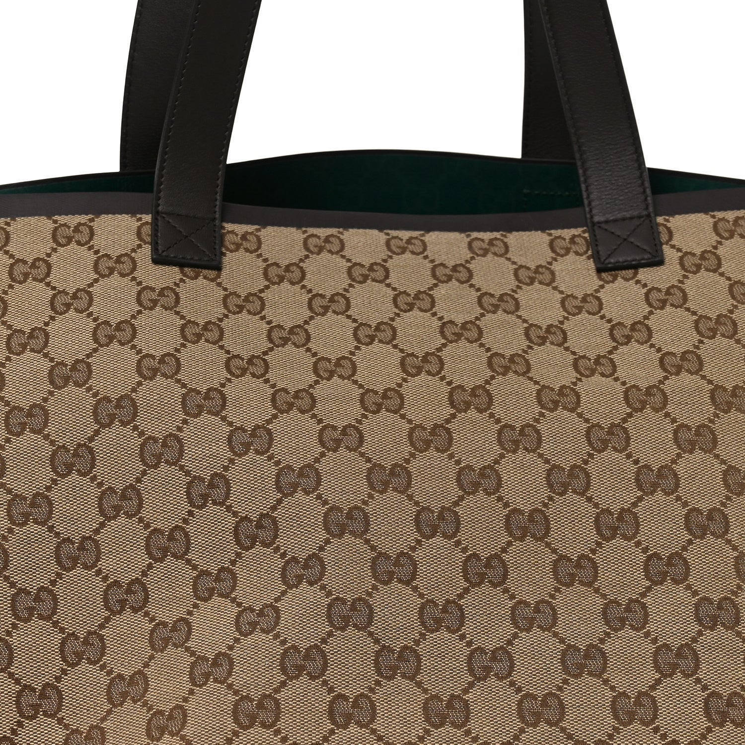 Gucci Monogram Medium Totissima Shopping Tote Beige Ebony
