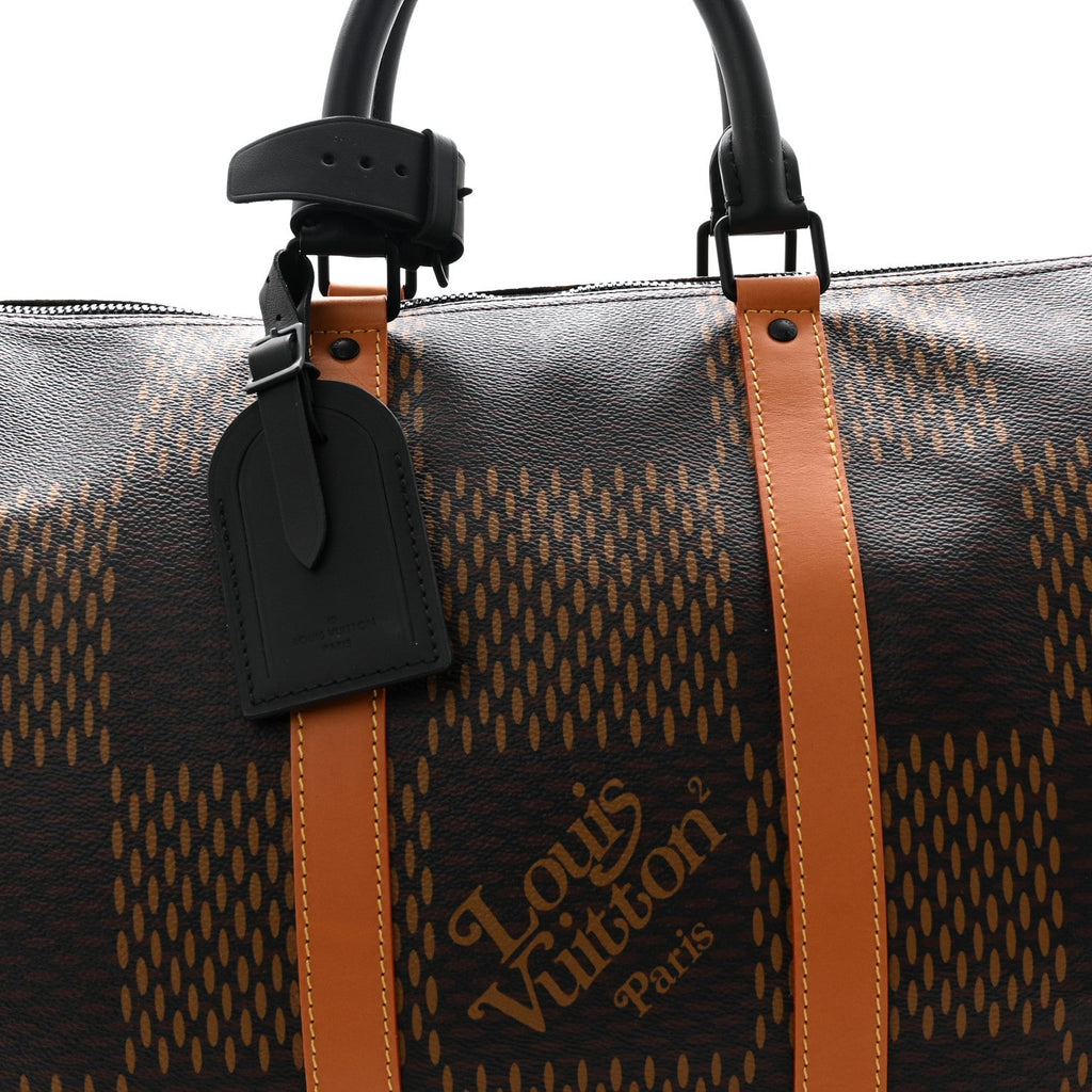 Louis Vuitton x Nigo Giant Damier Ebene Monogram Keepall Bandouliere 50