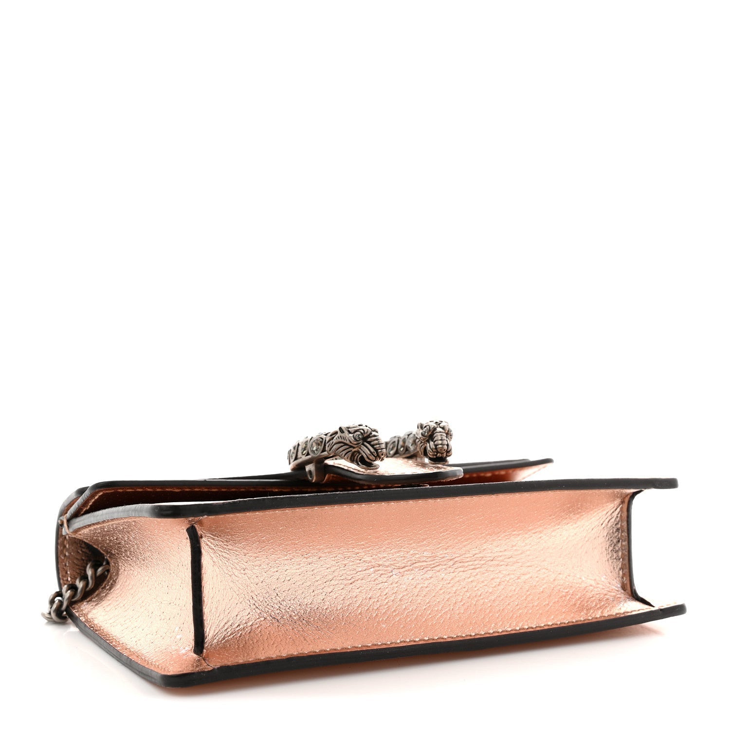 Gucci Metallic Calfskin Super Mini Dionysus Shoulder Bag Rose Gold