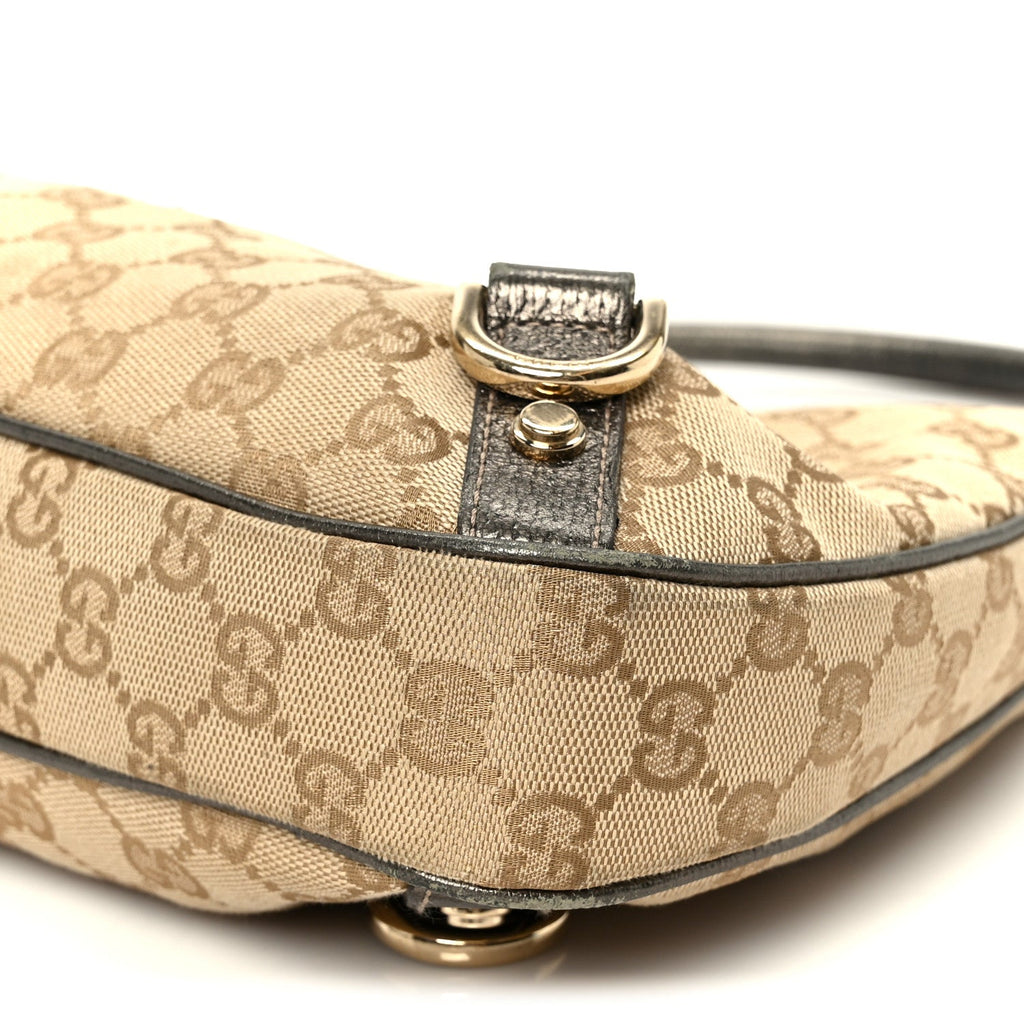 Gucci Monogram Medium Abbey D Ring Hobo Brown