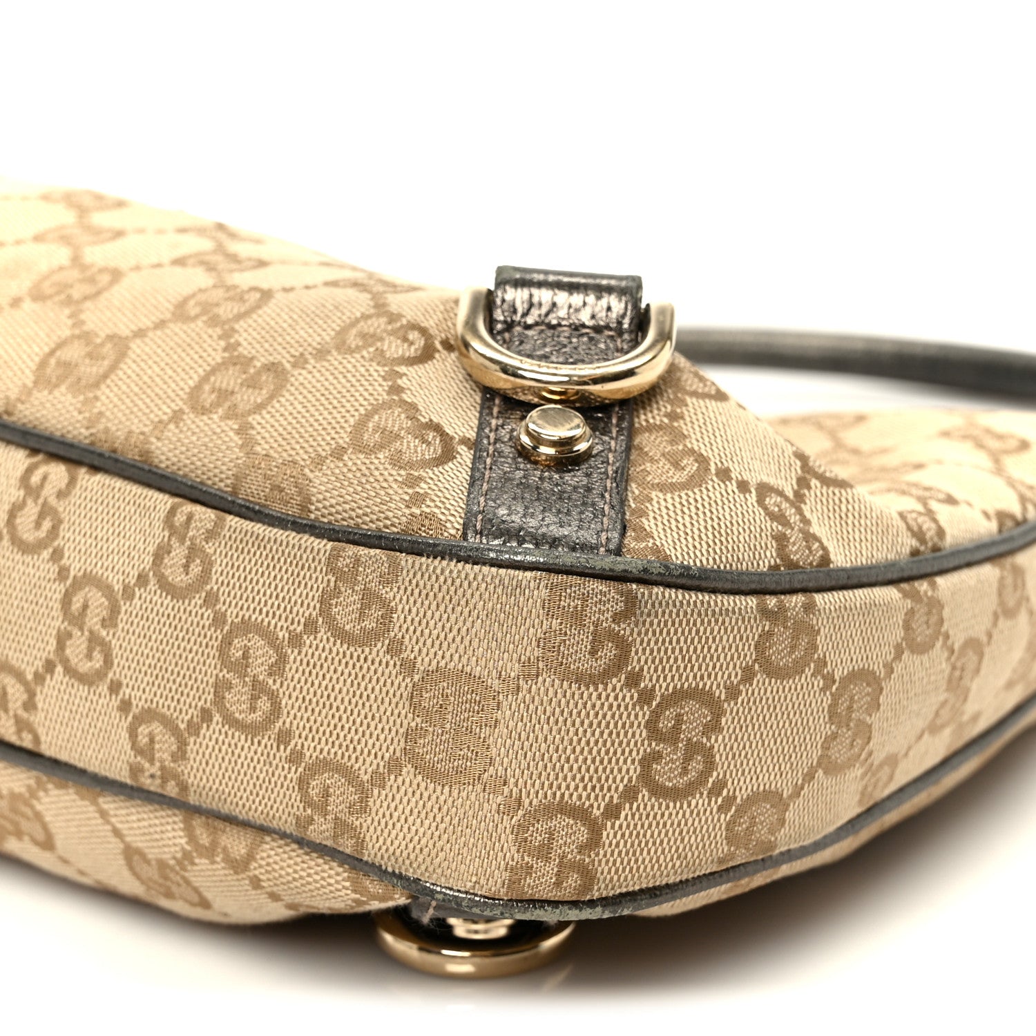 Gucci Monogram Medium Abbey D Ring Hobo Brown