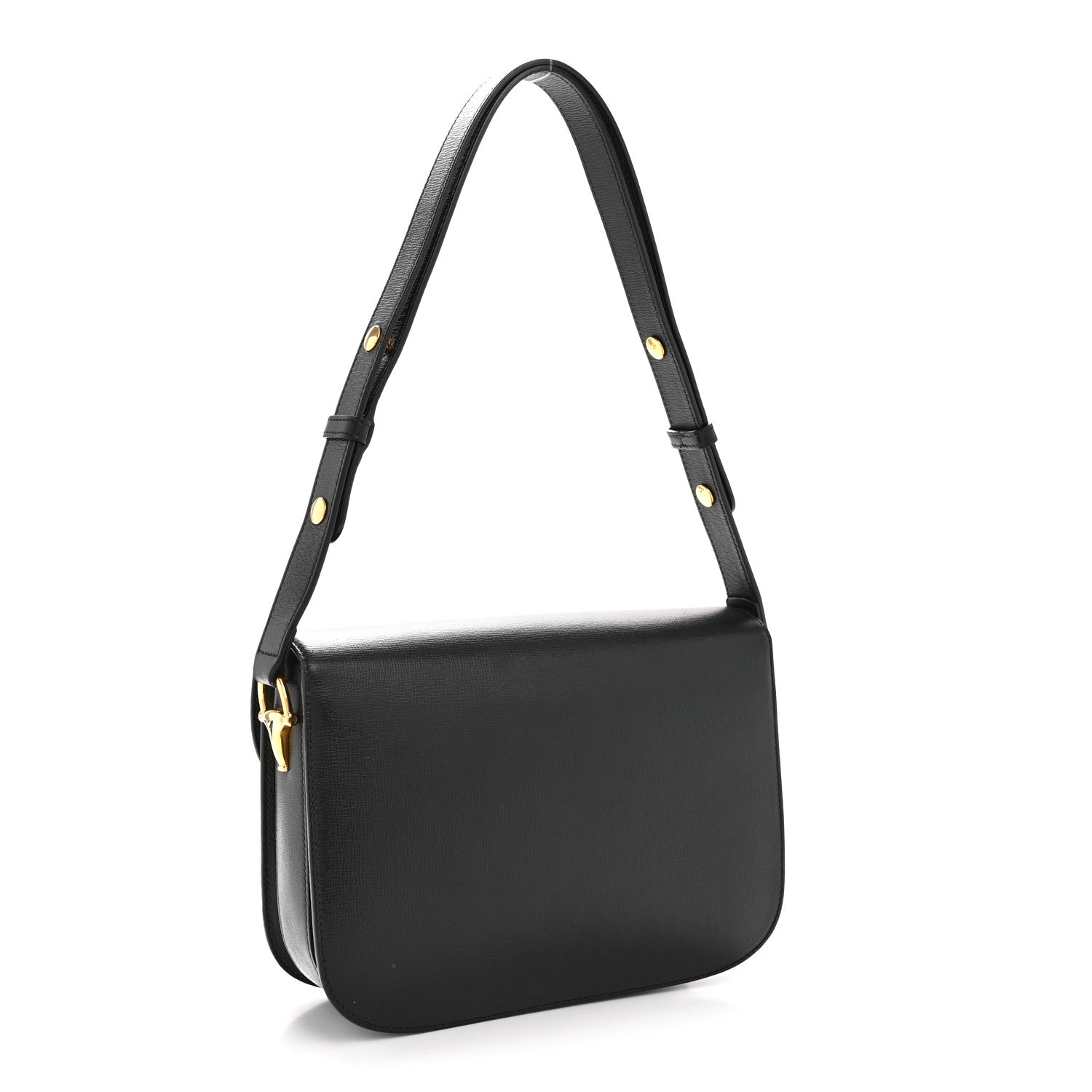 Gucci Azalea Calfskin Horsebit 1955 Shoulder Bag Black