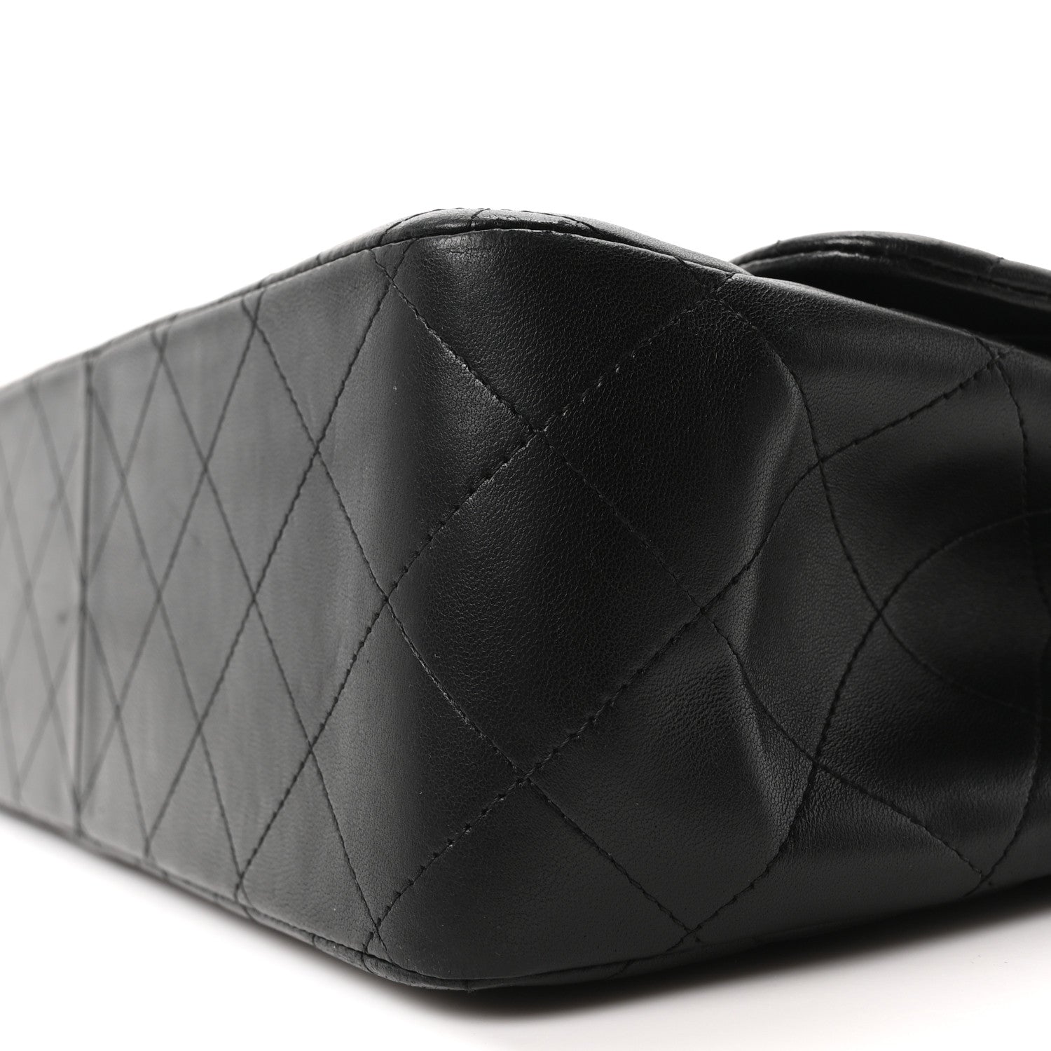 Chanel Lambskin Quilted Jumbo Double Flap Black