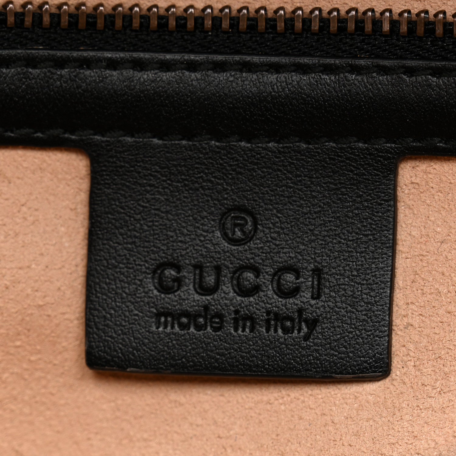 Gucci Calfskin Matelasse Small GG Marmont Shoulder Bag Black