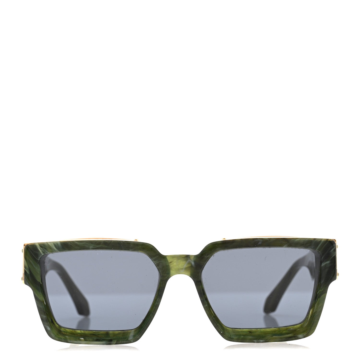 Louis Vuitton Acetate 1.1 Millionaires Z1167E Sunglasses Green Marble