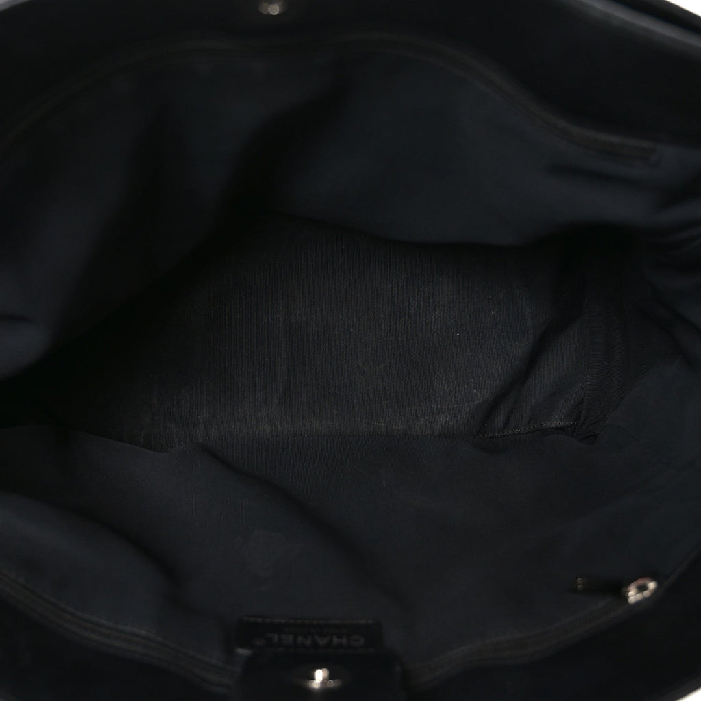Chanel Calfskin Cerf Shopper Tote Black