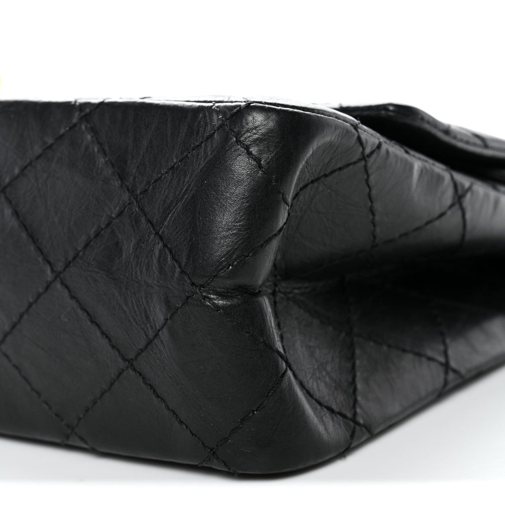 Chanel Aged Calfskin Quilted 2.55 Reissue 226 Flap Black