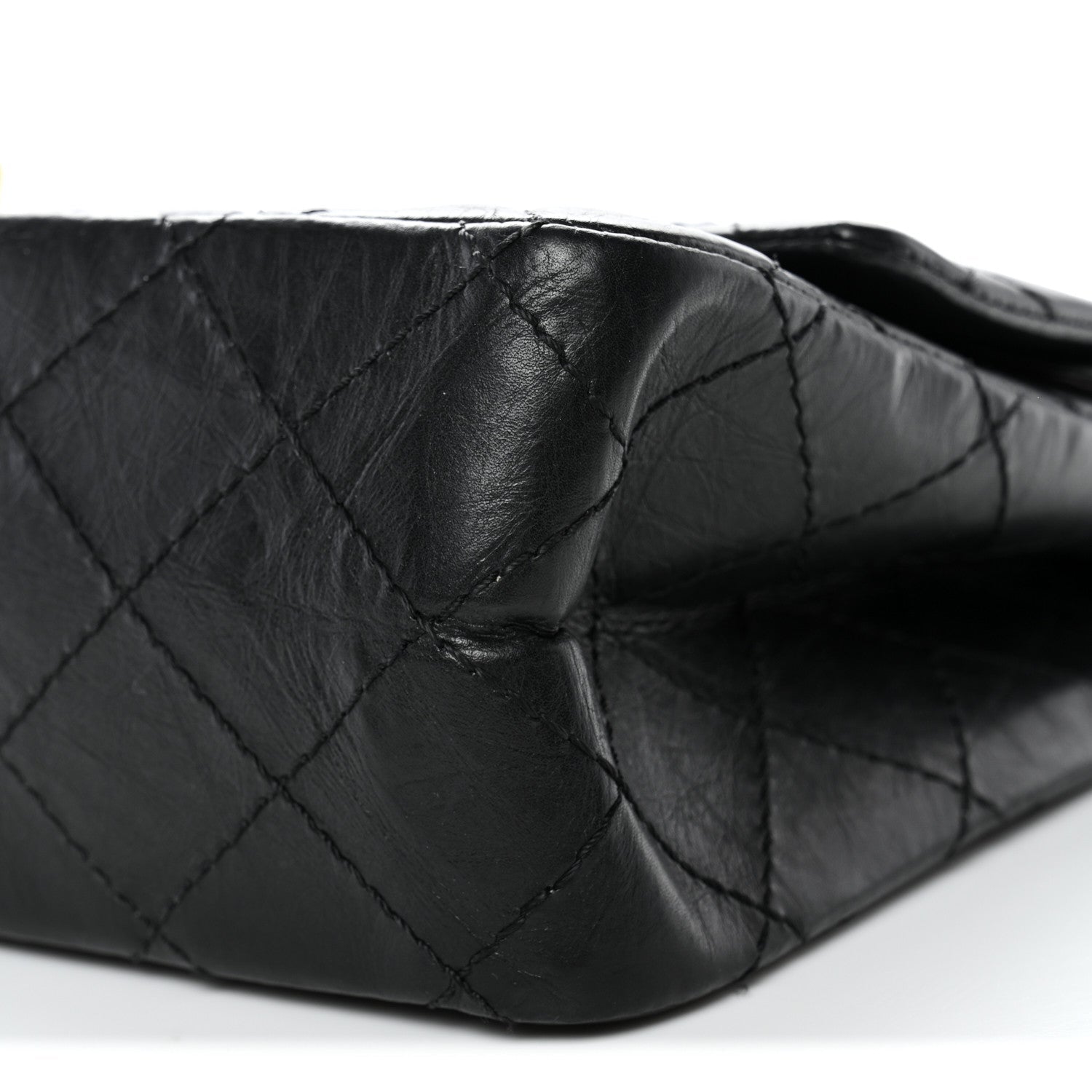 Chanel Aged Calfskin Quilted 2.55 Reissue 226 Flap Black