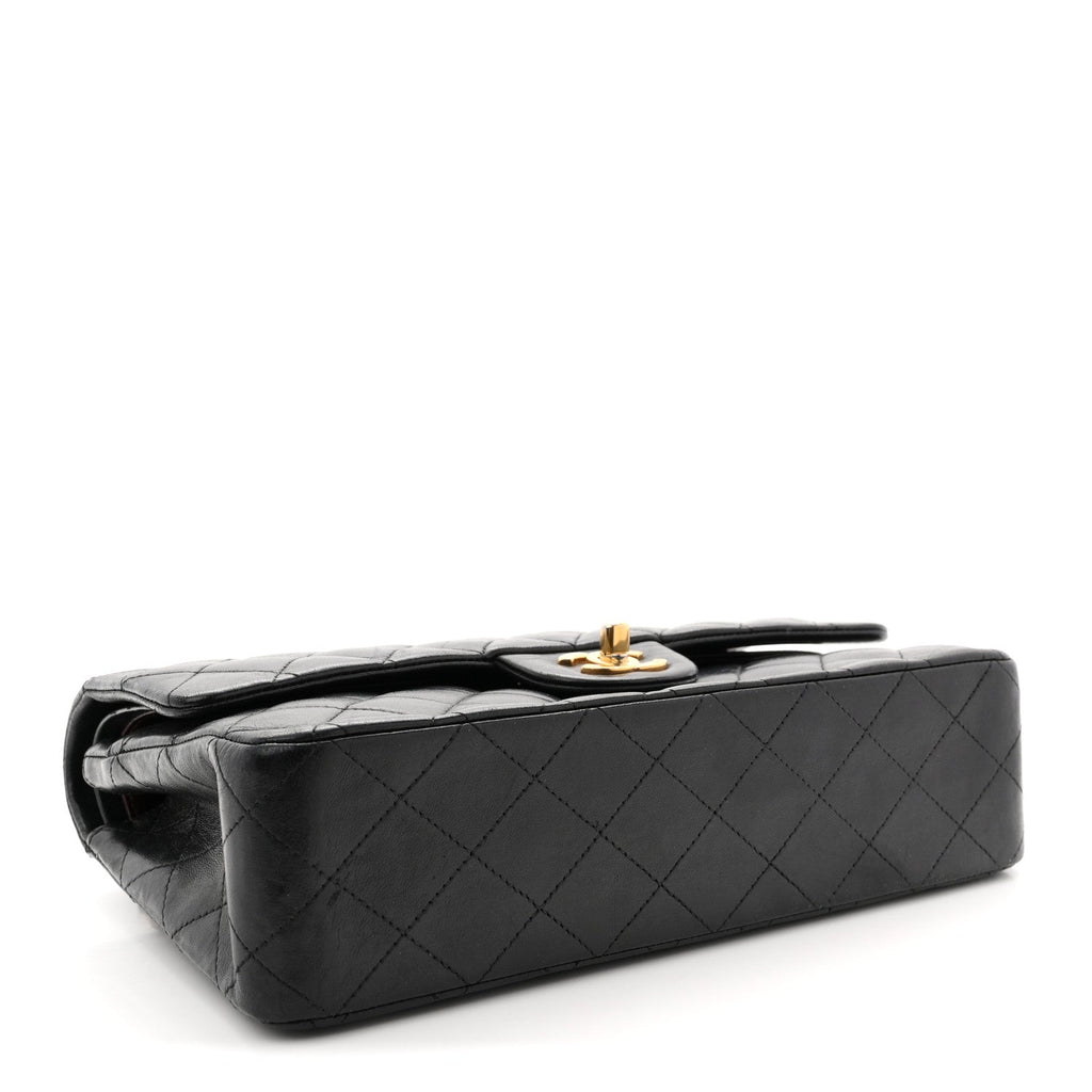 Chanel Lambskin Quilted Medium Double Flap Black