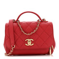 Chanel Caviar Quilted Small Business Affinity Flap Red