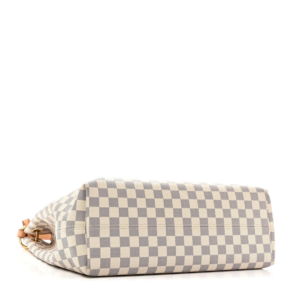 Louis Vuitton Damier Azur Graceful MM Rose Ballerine