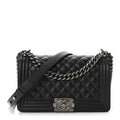 Chanel Caviar Quilted Medium Boy Flap Black