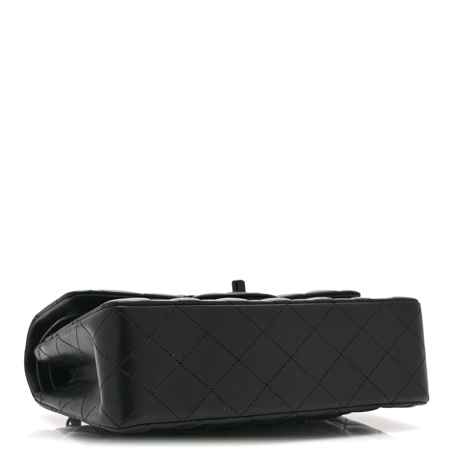 Chanel Lambskin Quilted Small Double Flap So Black