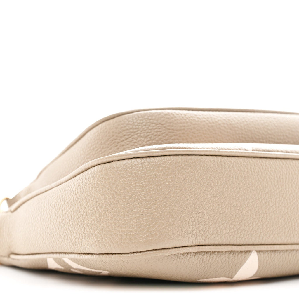 Louis Vuitton Empreinte Monogram Giant Multi Pochette Accessories Khaki Creme