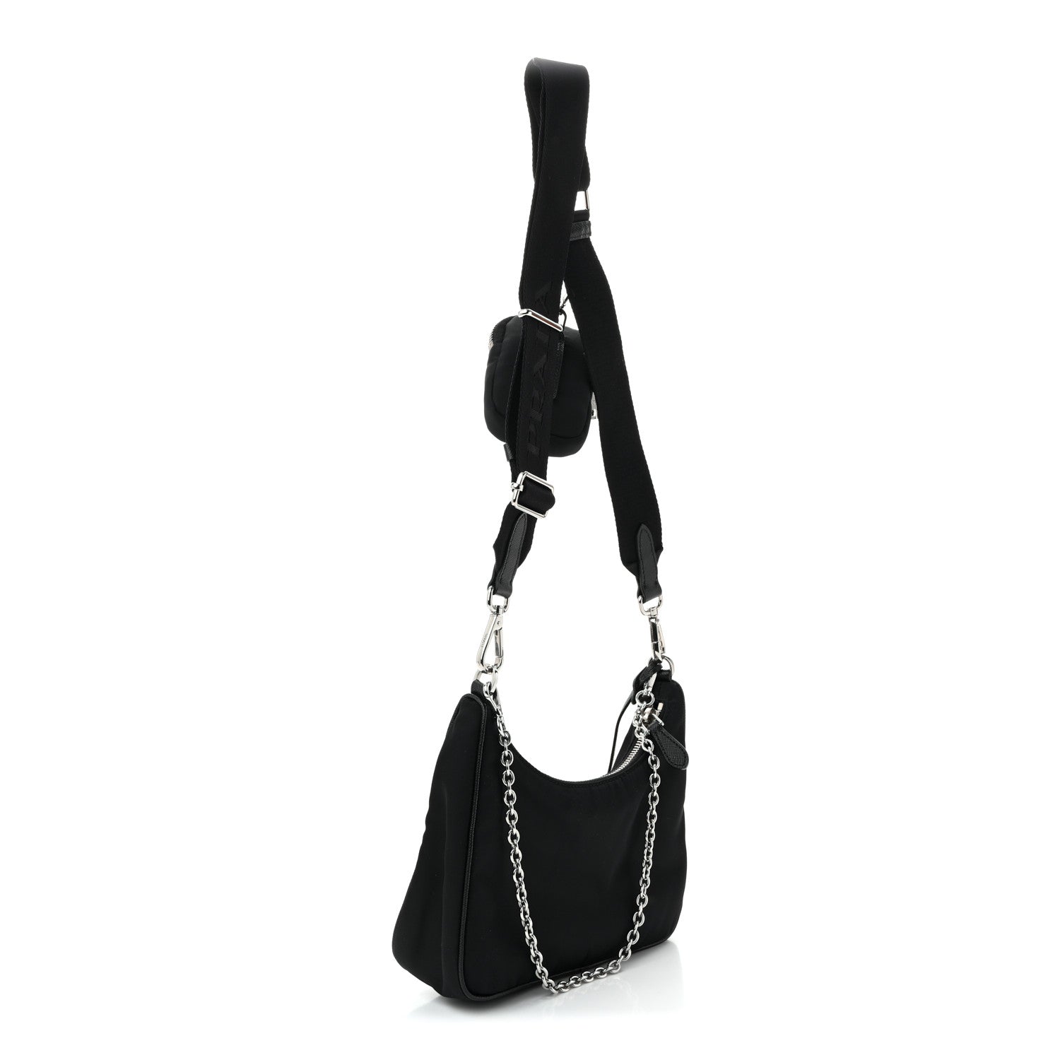 Prada Nylon Re-Edition 2005 Shoulder Bag Black
