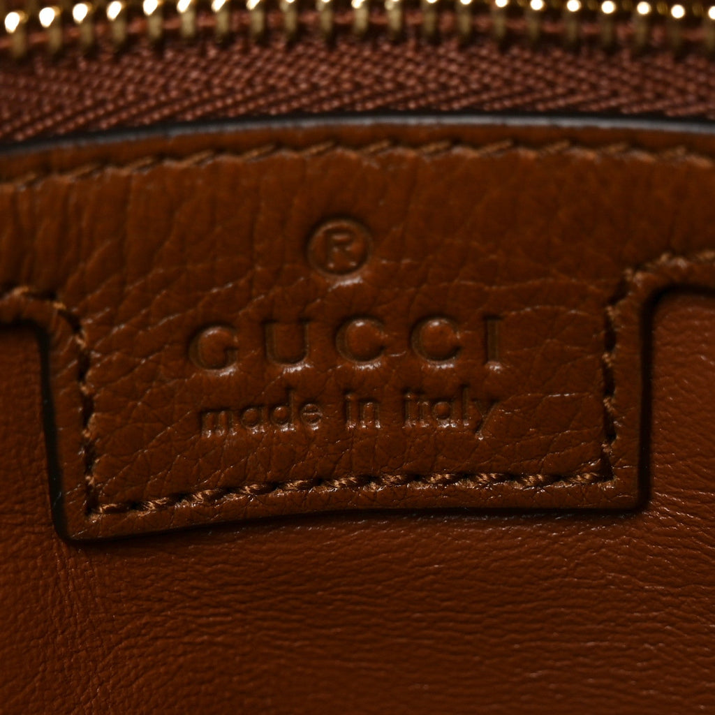 Gucci Roxy Calfskin Web Medium Blondie Shoulder Flap Bag Cuir