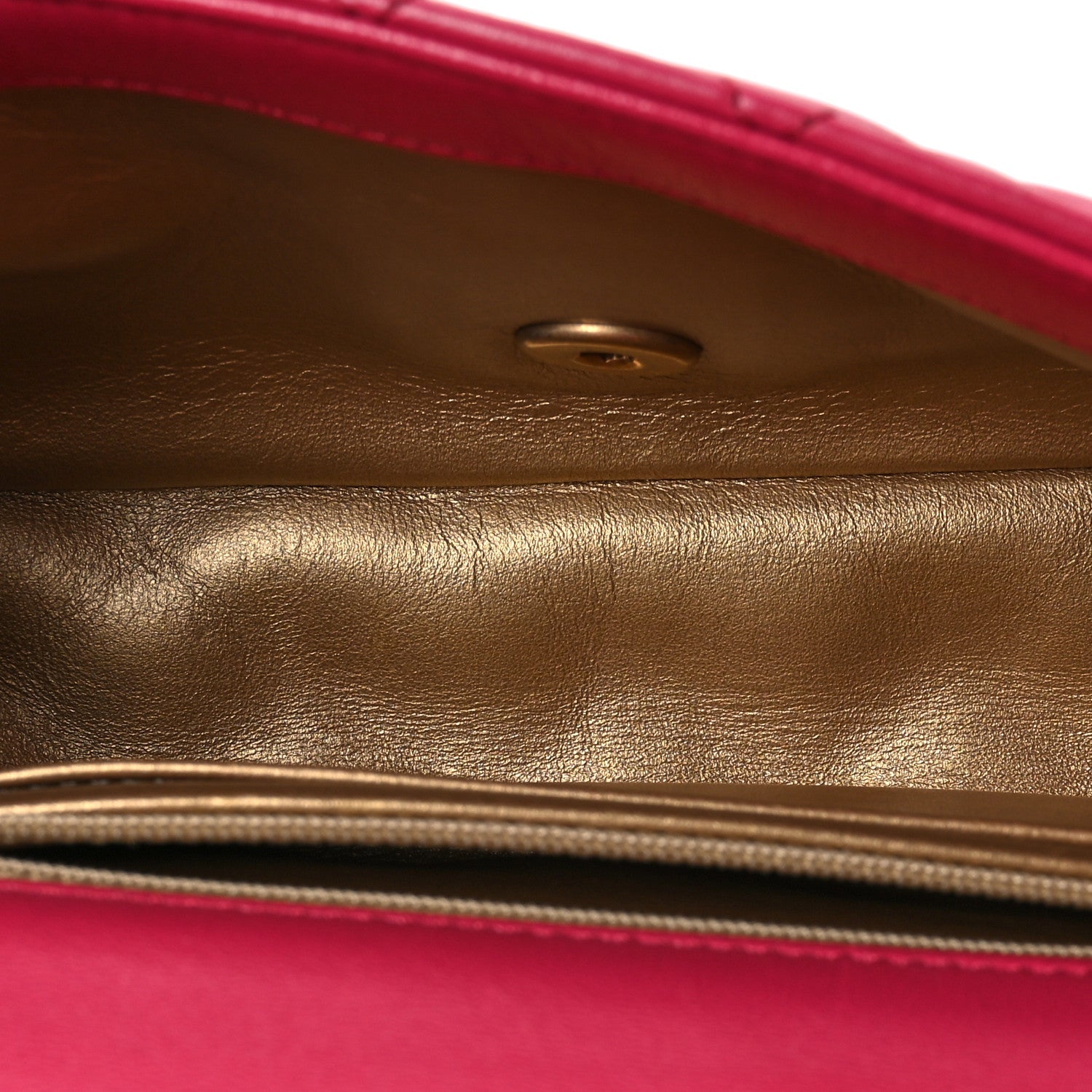 Chanel Lambskin Quilted Mini Rectangular Pearl Crush Flap Fuchsia