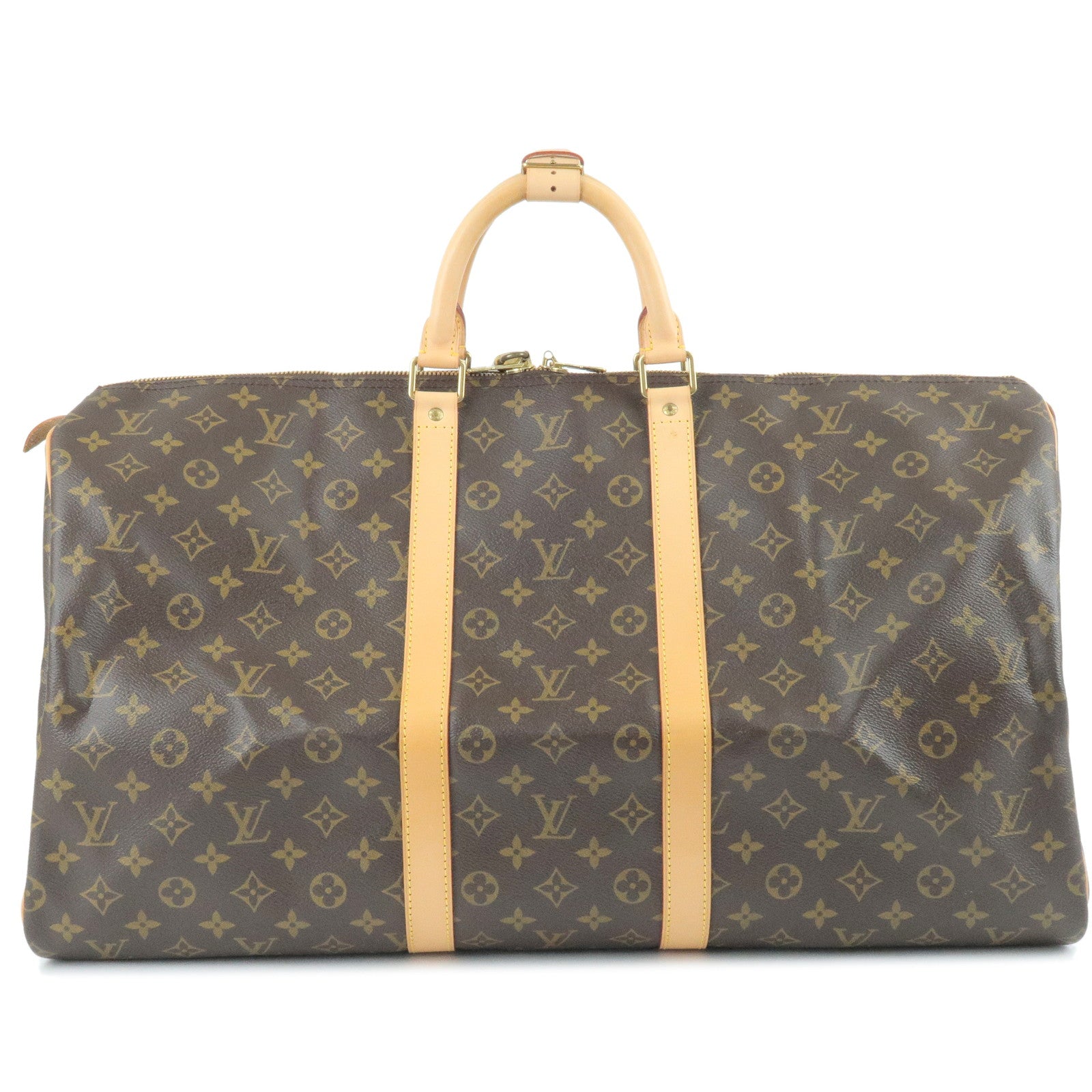 Louis Vuitton Monogram Keep All 55 Travel Bag Boston Bag M41424