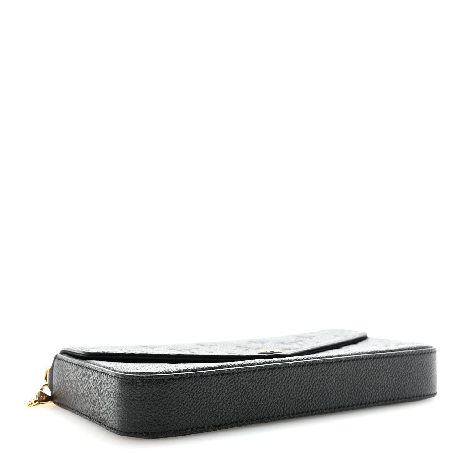 Louis Vuitton Empreinte Pochette Felicie Chain Wallet Black