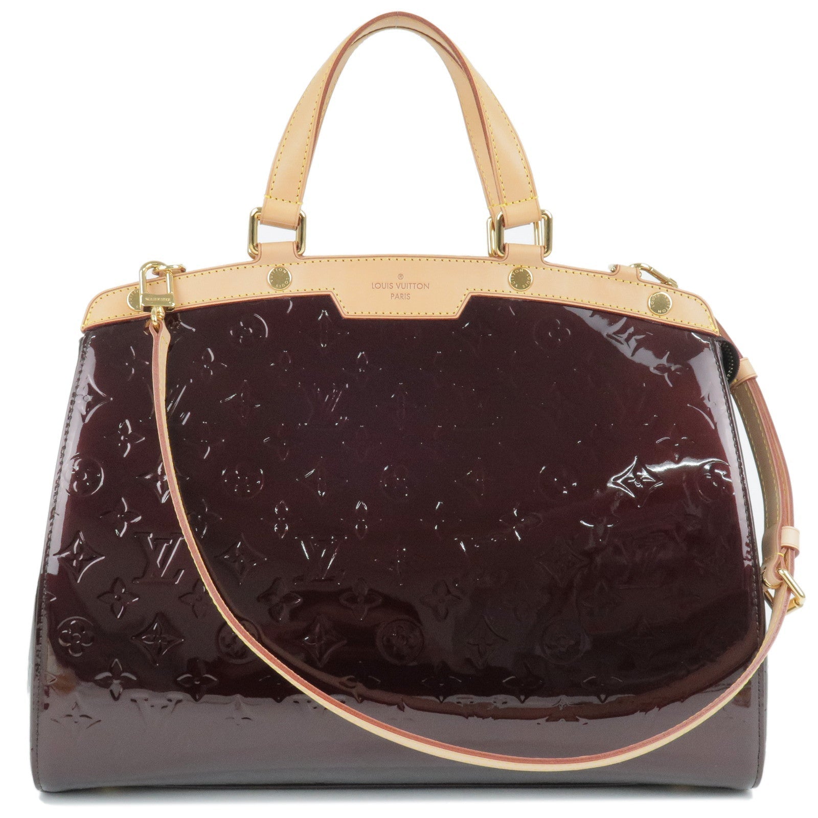 Louis Vuitton Monogram Vernis Brea GM 2Way Bag Amarante M91616