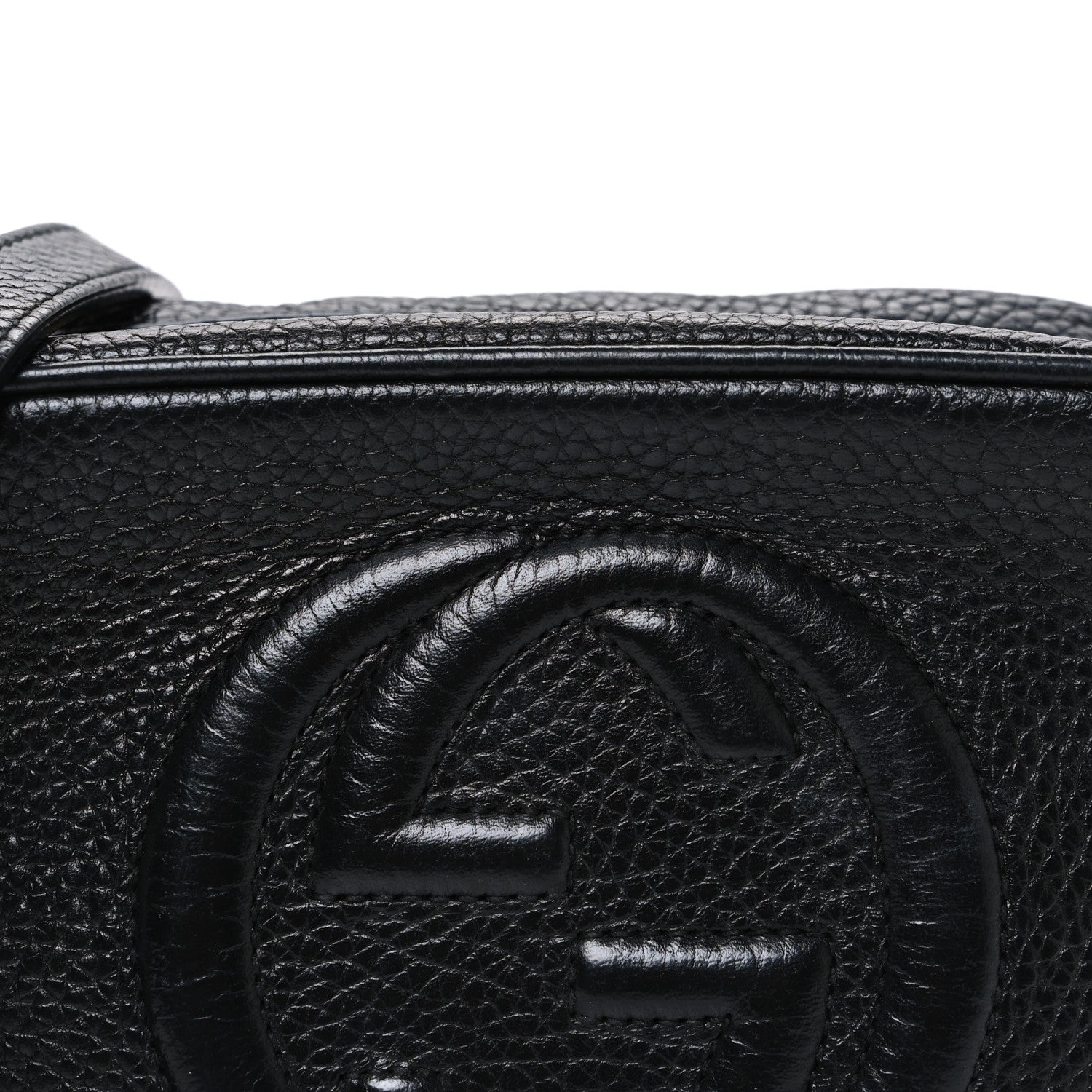 Gucci Pebbled Calfskin Small Soho Disco Bag Black
