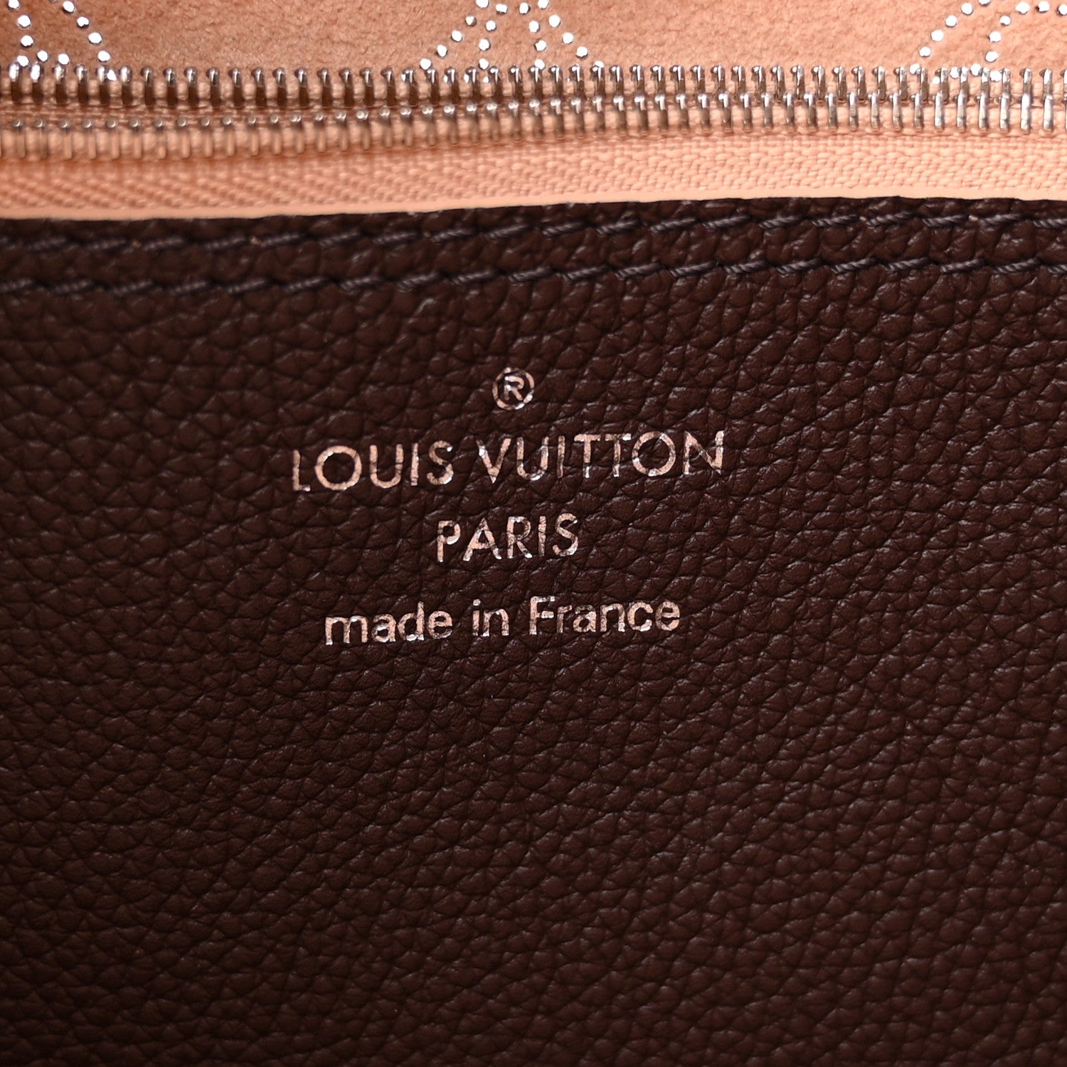 Louis Vuitton Mahina Carmel Hobo Chocolate