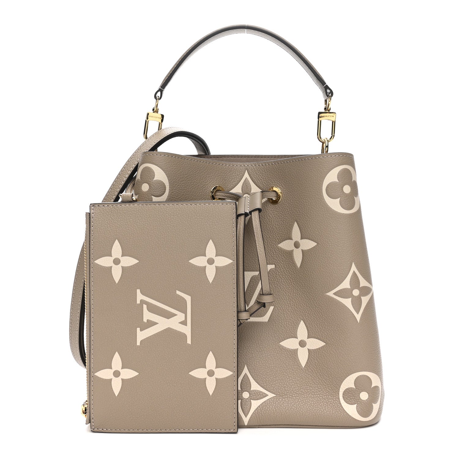 Louis Vuitton Empreinte Monogram Giant Neonoe MM Tourterelle Creme