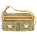 Louis Vuitton Monogram Denim Baggy PM Shoulder Bag Green M95213