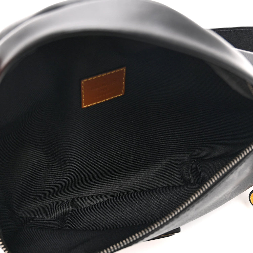 Louis Vuitton Monogram Eclipse Epi Gaston Label Discovery Bumbag Black Savan Yellow