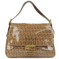 FENDI Zucchino PVC Coated Canvas Mamma Bucket Shoulder Bag 26325