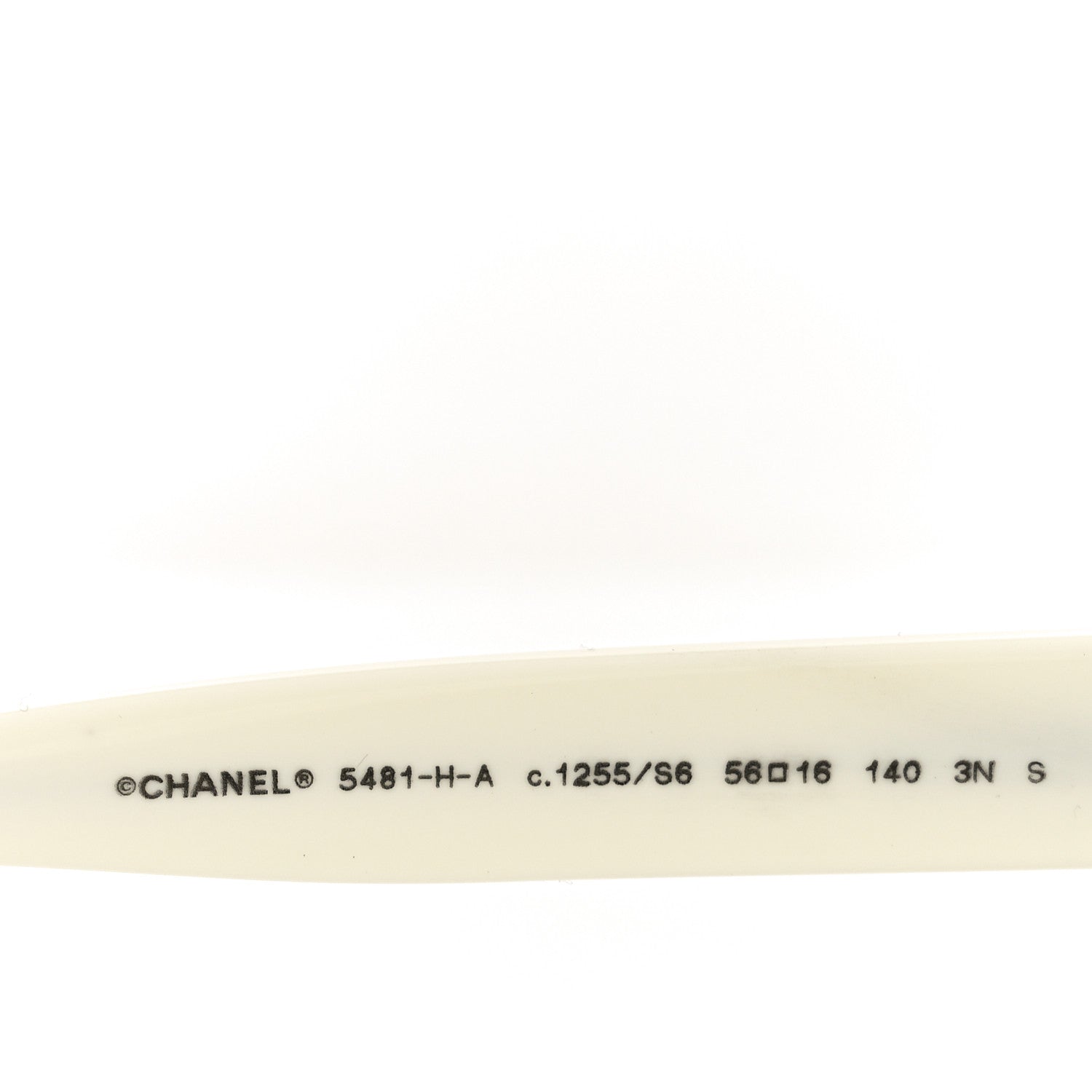 Acetate Pearl Cat Eye CC Sunglasses 5481-H-A White