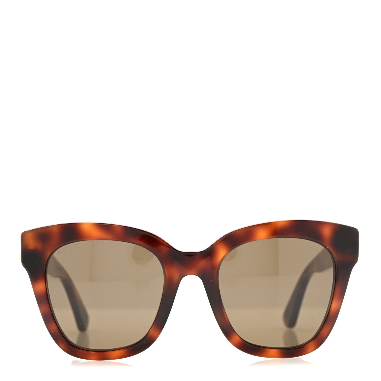 Gucci Acetate Square Frame Sunglasses GG0029S Tortoise