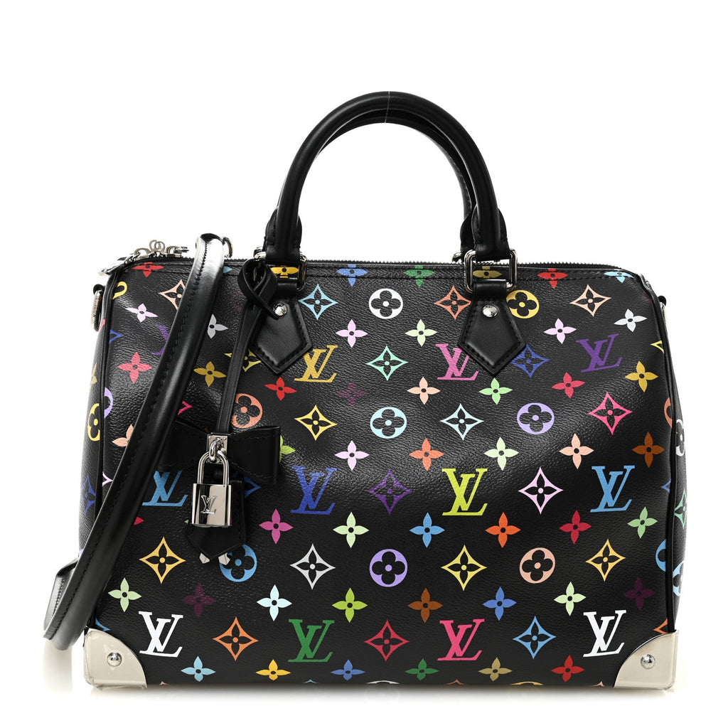 Louis Vuitton LV X TM Monogram Multicolor Speedy Soft 30 Black
