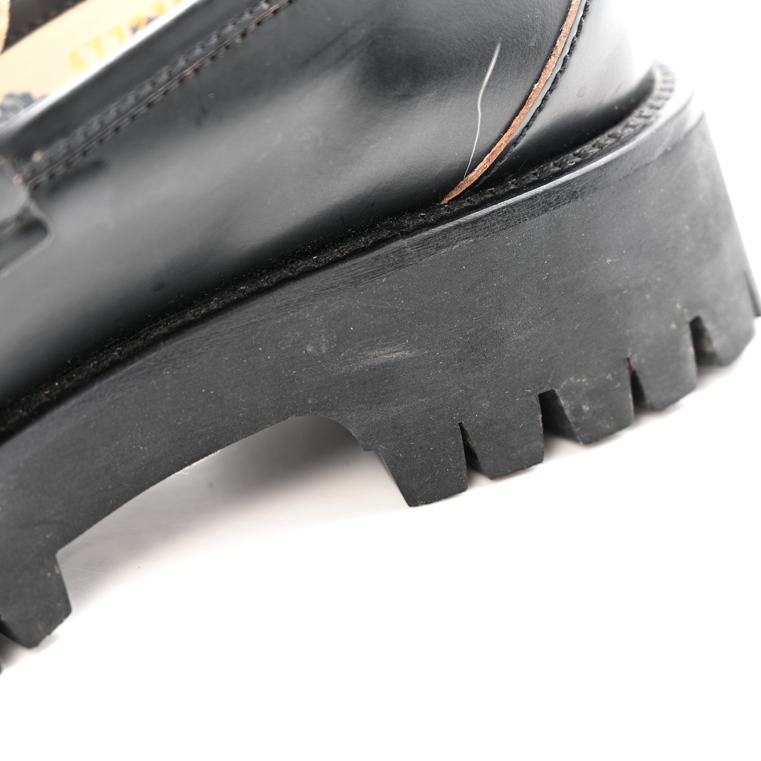 Gucci Cordovan Lux Womens Harald Horsebit 25mm Platform Loafers 37.5 Black