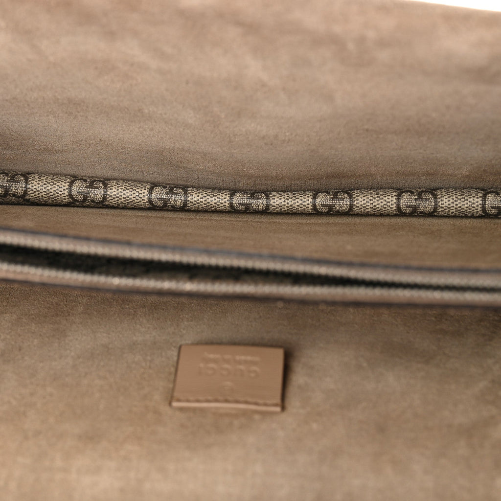 Gucci GG Supreme Monogram Small Dionysus Shoulder Bag Taupe