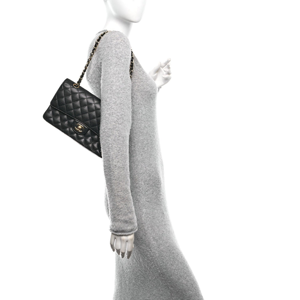 Chanel Caviar Quilted Medium Double Flap Black