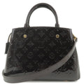 Louis Vuitton Monogram Vernis Montaigne BB HandBag Amarante M50403