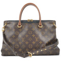 Louis Vuitton Monogram Pallas 2Way Hand Bag Noir M41064
