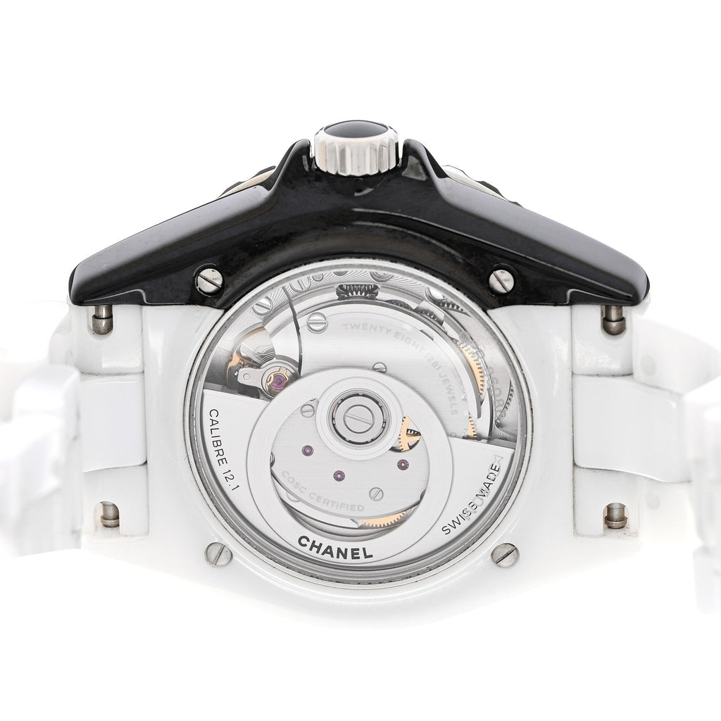 Chanel Stainless Steel Ceramic 38mm J12 Paradoxe Automatic Watch White