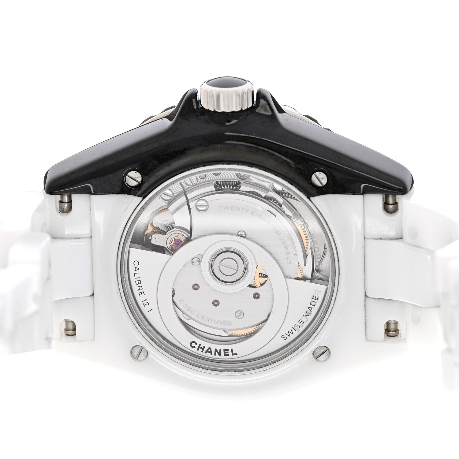 Chanel Stainless Steel Ceramic 38mm J12 Paradoxe Automatic Watch White